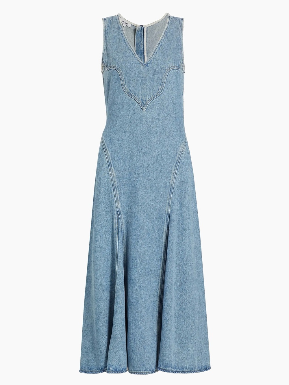 RE/DONE Western Denim Midi Dress